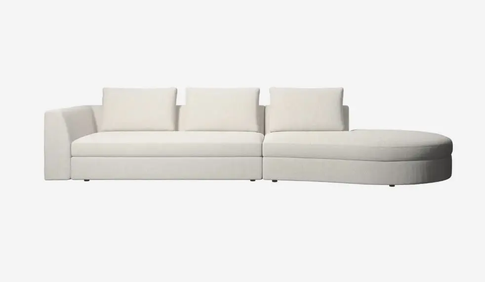 Bergamo Sofa mit rundem Loungemodul